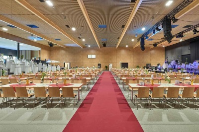 Neue Messe & Kongresshalle für bis zu 2.400 Personen vis à vis vom I´m Inn Hotel Wieselburg