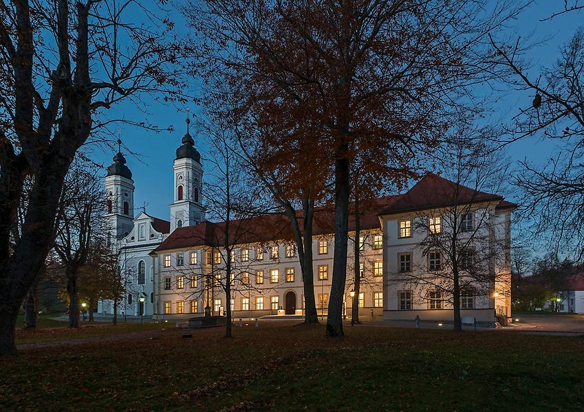 Weingarten und Kloster Irsee in Bayern