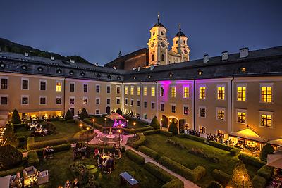 Seminarhotels und Terrassengarten in Oberösterreich – Natur direkt vor der Haustüre! Obstgarten im Schlosshotel Mondsee in Mondsee