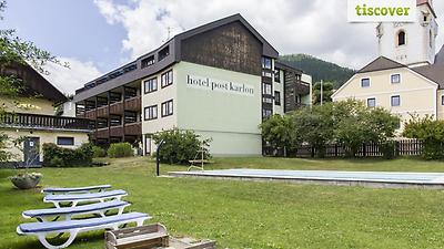 Seminarhotels und Spaziergarten in der Steiermark – Natur direkt vor der Haustüre! Blumengarten im Hotel Post Karlon in Halltal