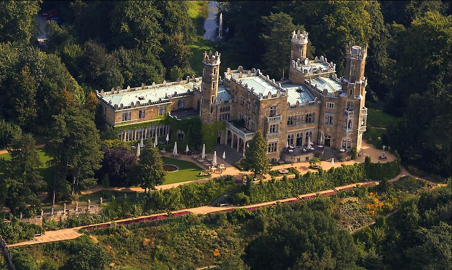 Landgarten und Hotel Schloss Eckberg in Sachsen