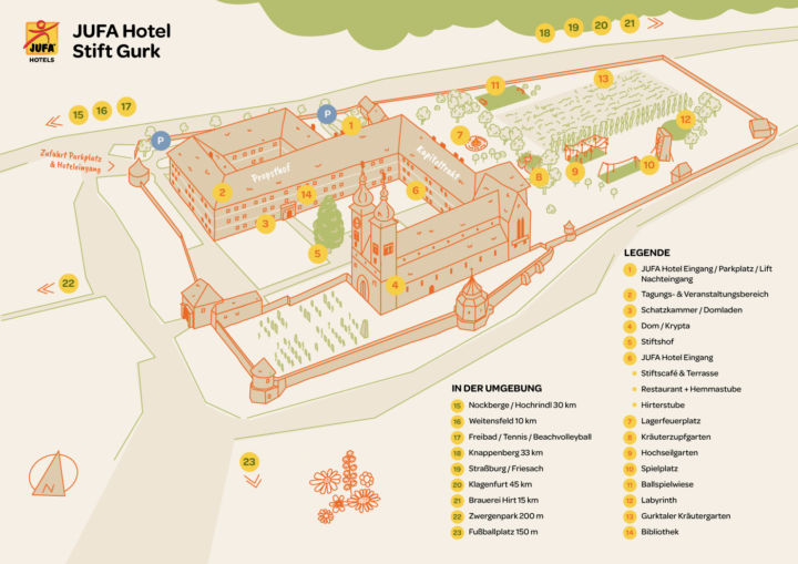  Seminarhotel JUFA Hotel Stift Gurk